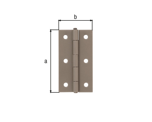 Scharnier Duravis 80x40x1,25 mm perlbeige