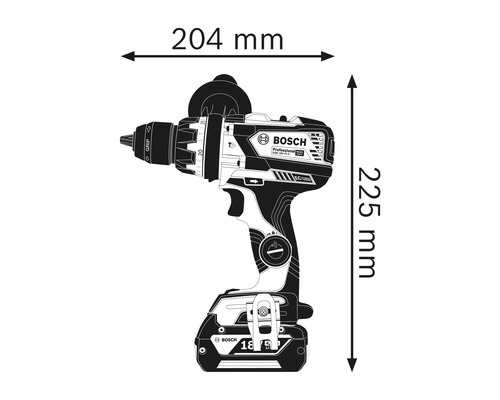 Akku-Schlagbohrschrauber Bosch Professional GSB 18V-110 C, ohne Akku und Ladegerät, inkl. L-BOXX