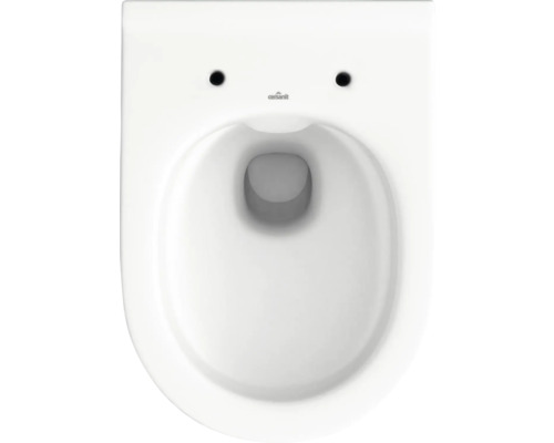 Cersanit Wand-WC City Tiefspüler ohne Spülrand weiß glänzend mit WC-Sitz SZCZ1001681773