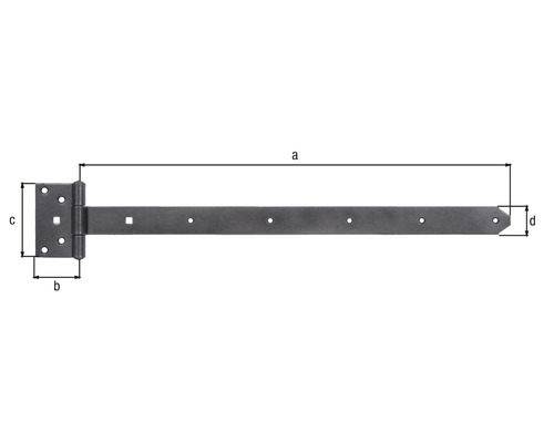 Kreuzgehänge Duravis 591x59 mm schwarzdiamant