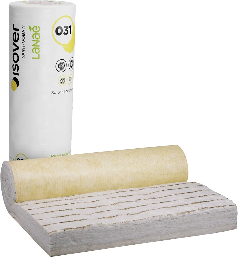 Isover Klemmfilz 035 100 mm, 7,5 m²-Rolle (Zwischensparrendämmung)