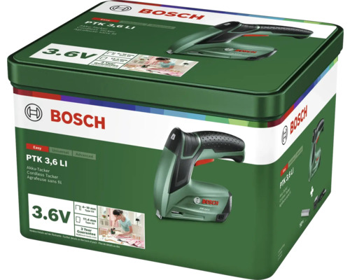 Akku-Tacker Bosch PTK 3,6 Li inkl. Ladegerät und Klammern