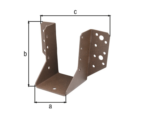 Balkenschuh Duravis Typ A 60x100 mm rostbraun 1 Stück