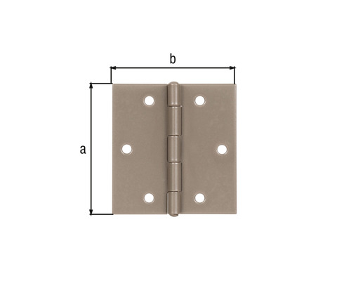 Scharnier Duravis 60x60x1 mm perlbeige