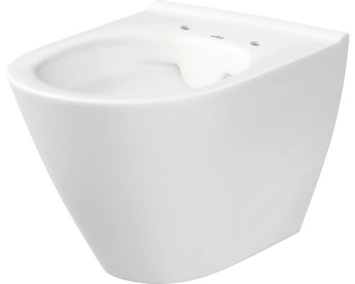 Cersanit Wand-WC City Tiefspüler ohne Spülrand weiß glänzend mit WC-Sitz SZCZ1001681773
