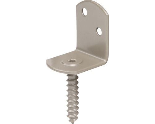 Flechtzaunhalter Duravis 38x30x32 mm L-Form perlbeige