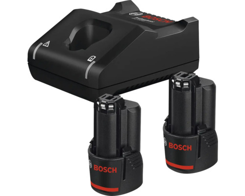 Starter-Set Bosch Professional 2 x Akku GBA 12V 3.0Ah + Schnellladegerät GAL 12V-40