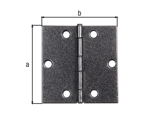 Scharnier Duravis 60x60x1 mm schwarzdiamant