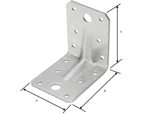 Winkelverbinder mit Steg 90x90x65x2,5 mm BB Stanz sendzimirverzinkt 1 Stück