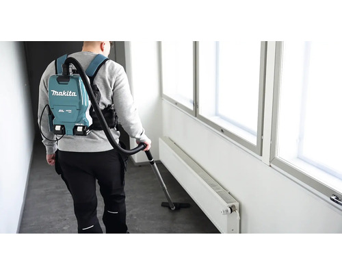 Akku- Handstaubsauger Rucksack Makita DVC261ZX15 2x18V, ohne Akku und Ladegerät inkl. 2 Düsen und Filter