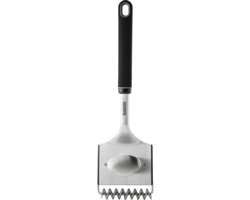 Edelstahl-Grillbürste 3-in-1, 45 cm