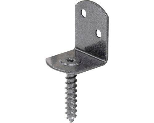 Flechtzaunhalter Duravis L-Form 38x30x32 mm schwarzdiamant 1 Stück