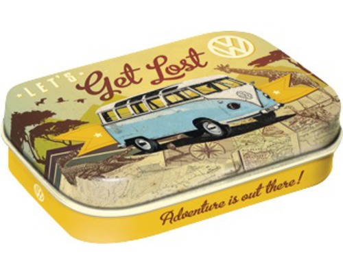 Pillendose VW Bulli Let's Get Lost 6x4x1,6 cm