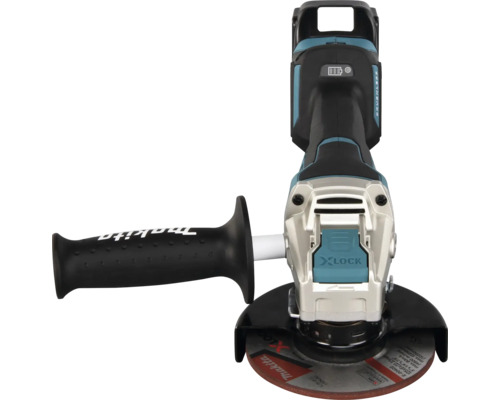Akku-Winkelschleifer Makita DGA519RTJ mit X-LOCK Schnellwechselsystem, inkl. 2 x Akku 5,0 Ah, Ladegerät und MAKPAC Gr. 3