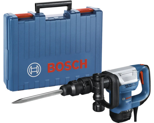Schlaghammer mit SDS max Bosch Professional GSH 5 inkl. 1 x Spitzmeißel, Zusatzhandgriff und Handwerkerkoffer
