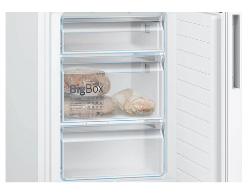 Kühl- und Gefrierkombination Bosch KGE36AWCA BxHxT 60 x 186 x 65 cm Kühlteil 214 l Gefrierteil 94 l weiß