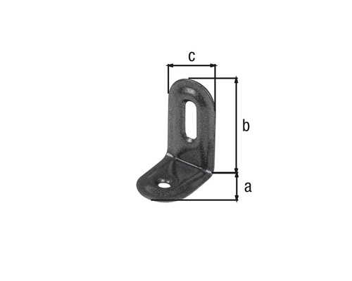 Verstellwinkel Duravis geprägt 28x40x22 mm schwarzdiamant 1 Stück