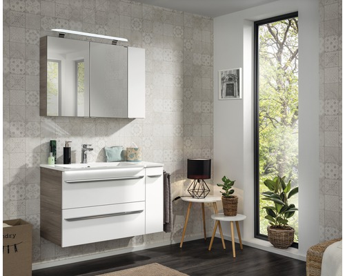 Unterschrank FACKELMANN Luxor Steinesche weiß 20x60,5 cm 79843 rechts