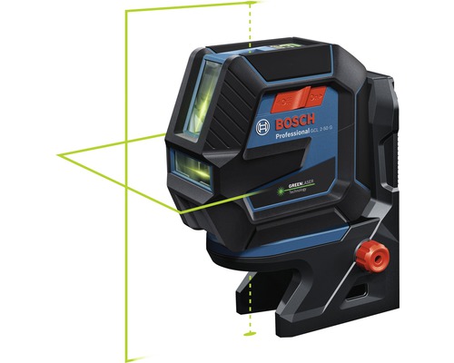 Kreuzlinienlaser Bosch Professional GCL 2-50 G inkl. Stativ BT 150