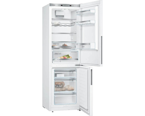 Kühl- und Gefrierkombination Bosch KGE36AWCA BxHxT 60 x 186 x 65 cm Kühlteil 214 l Gefrierteil 94 l weiß