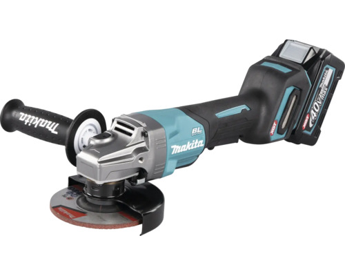 Akku-Winkelschleifer Makita XGT® GA016GM201 40V, inkl. 2 x Akku 4,0 Ah, Ladegerät und MAKPAC Gr. 4