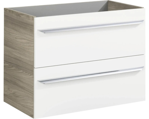 Waschtischunterschrank FACKELMANN Luxor BxHxT 80 x 60,5 cm x 45 cm Frontfarbe weiß
            hochglanz 79803