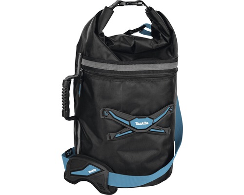 Roll-Top Beuteltasche Makita blau/schwarz, 320x320x600 mm, 35,0 l