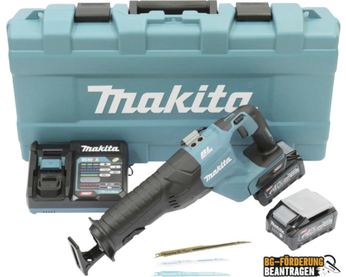 Akku-Säbelsäge Makita XGT ® JR001GM201 40V, inkl. 2 x Akku 4,0 Ah, Ladegerät und
            Transportkoffer