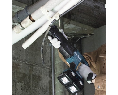 Akku-Säbelsäge Makita DJR360ZK 2x18 V, ohne Akku und Ladegerät inkl. 2 Sägeblätter
